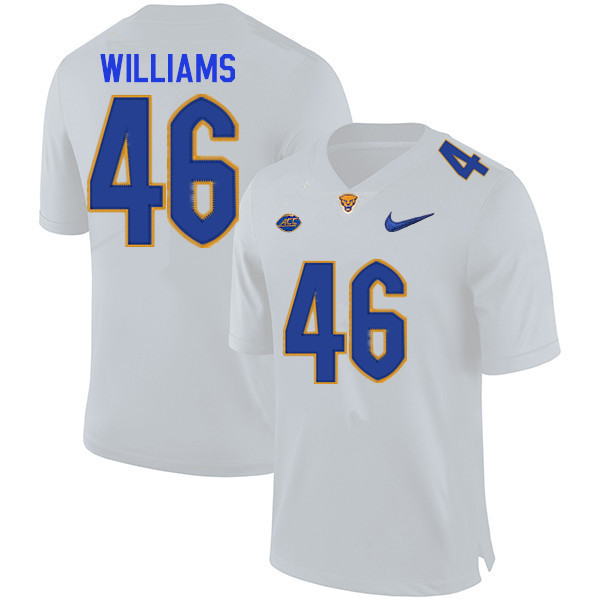 Men #46 Sam Williams Pitt Panthers College Football Jerseys Sale-White